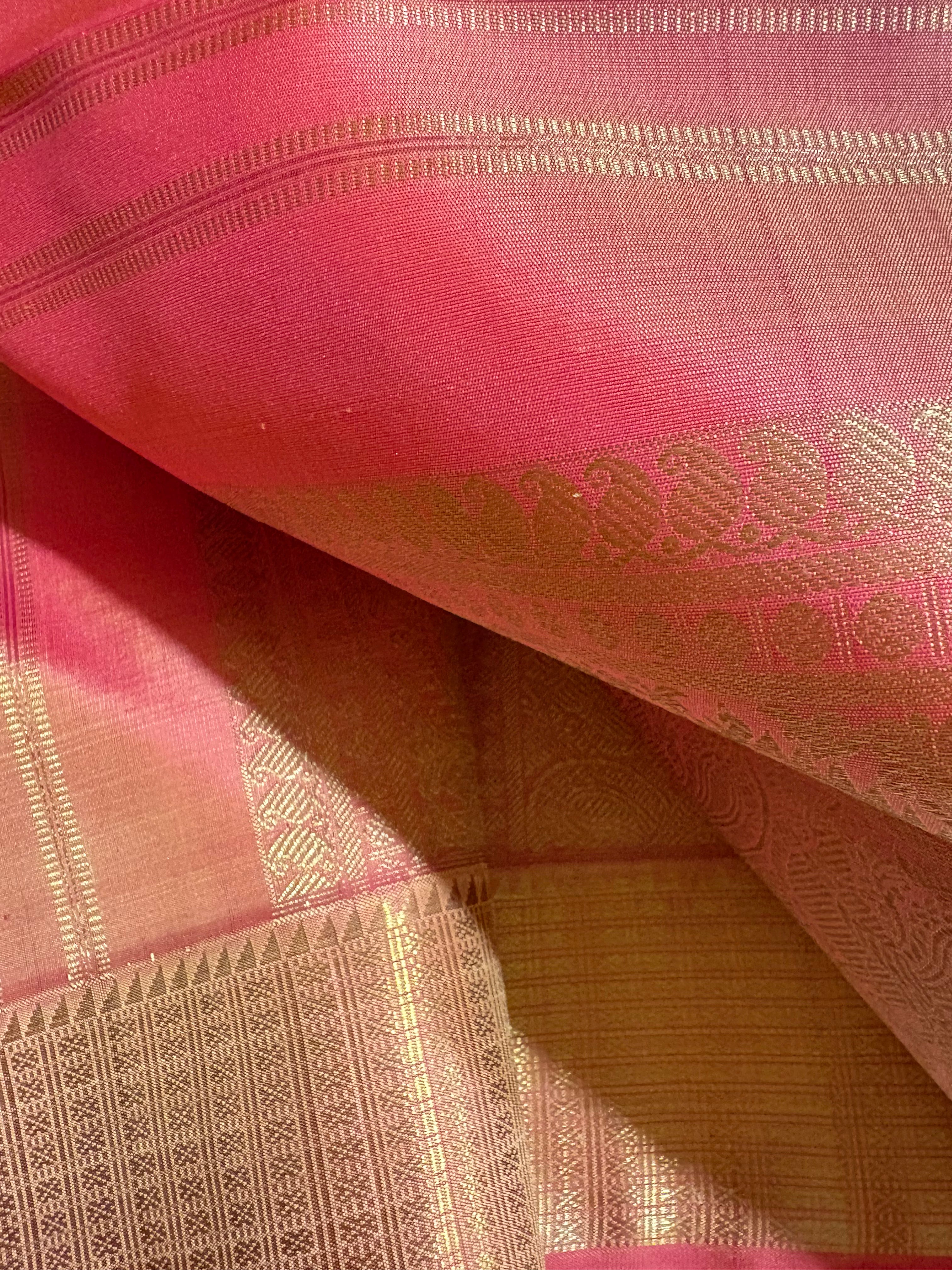 Kanagambaram monotone Handloom kanjivaram silks - RK0168