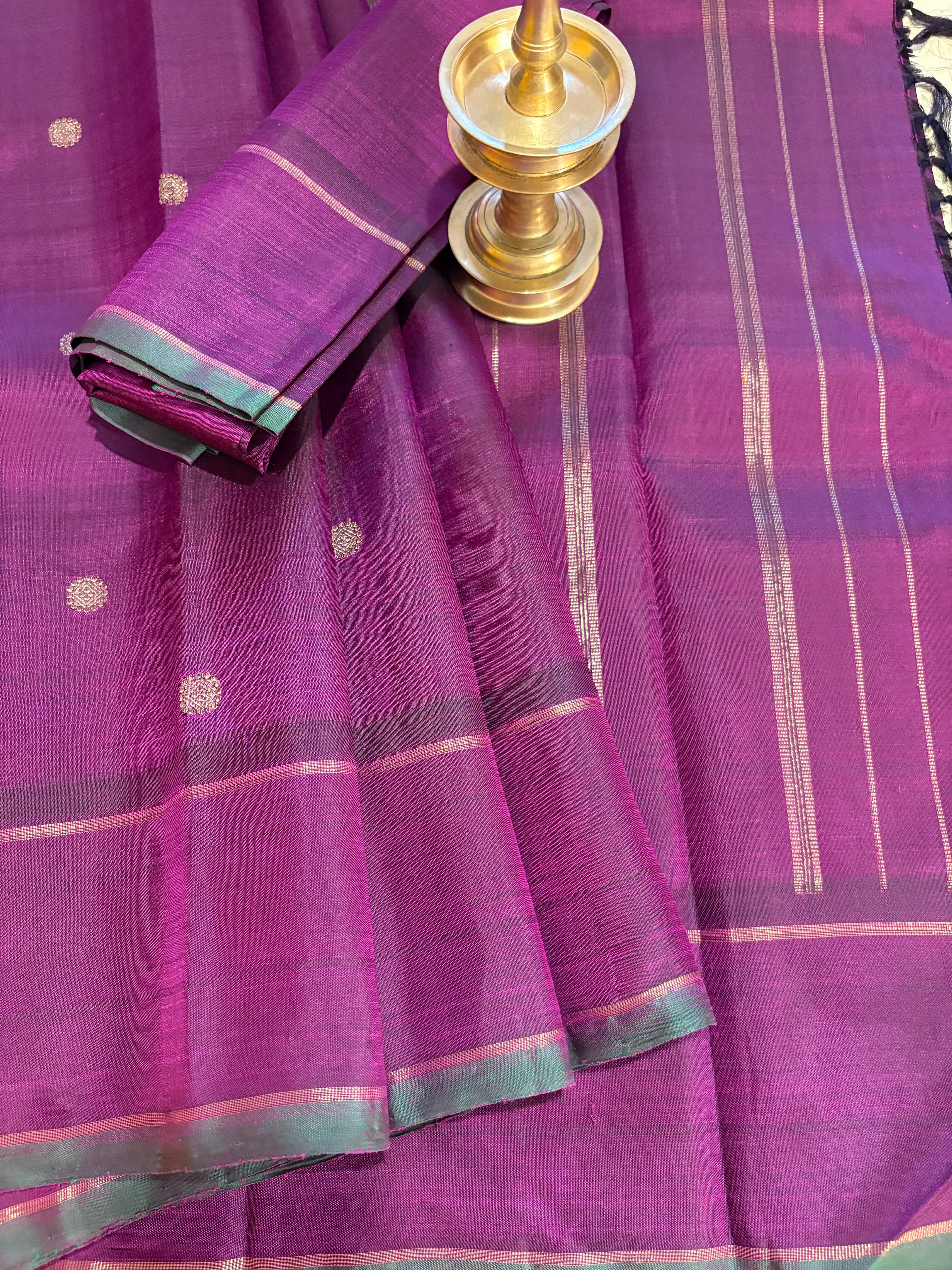 Vadamalli monotone Kanjivaram Silk Saree - RK0700
