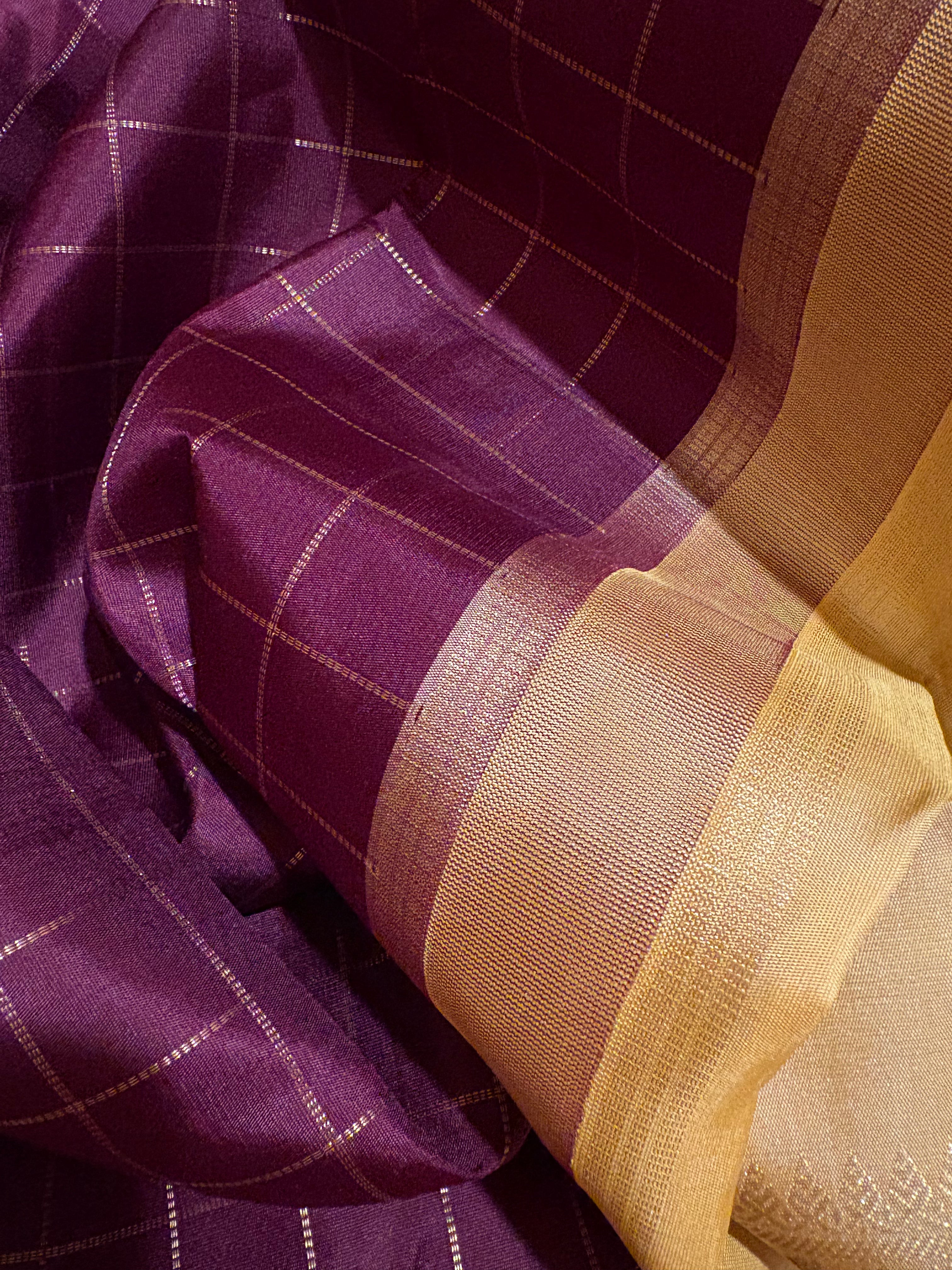 Paaku colour Korvai Kanjivaram Silk Saree with Chandanam Border RK0496